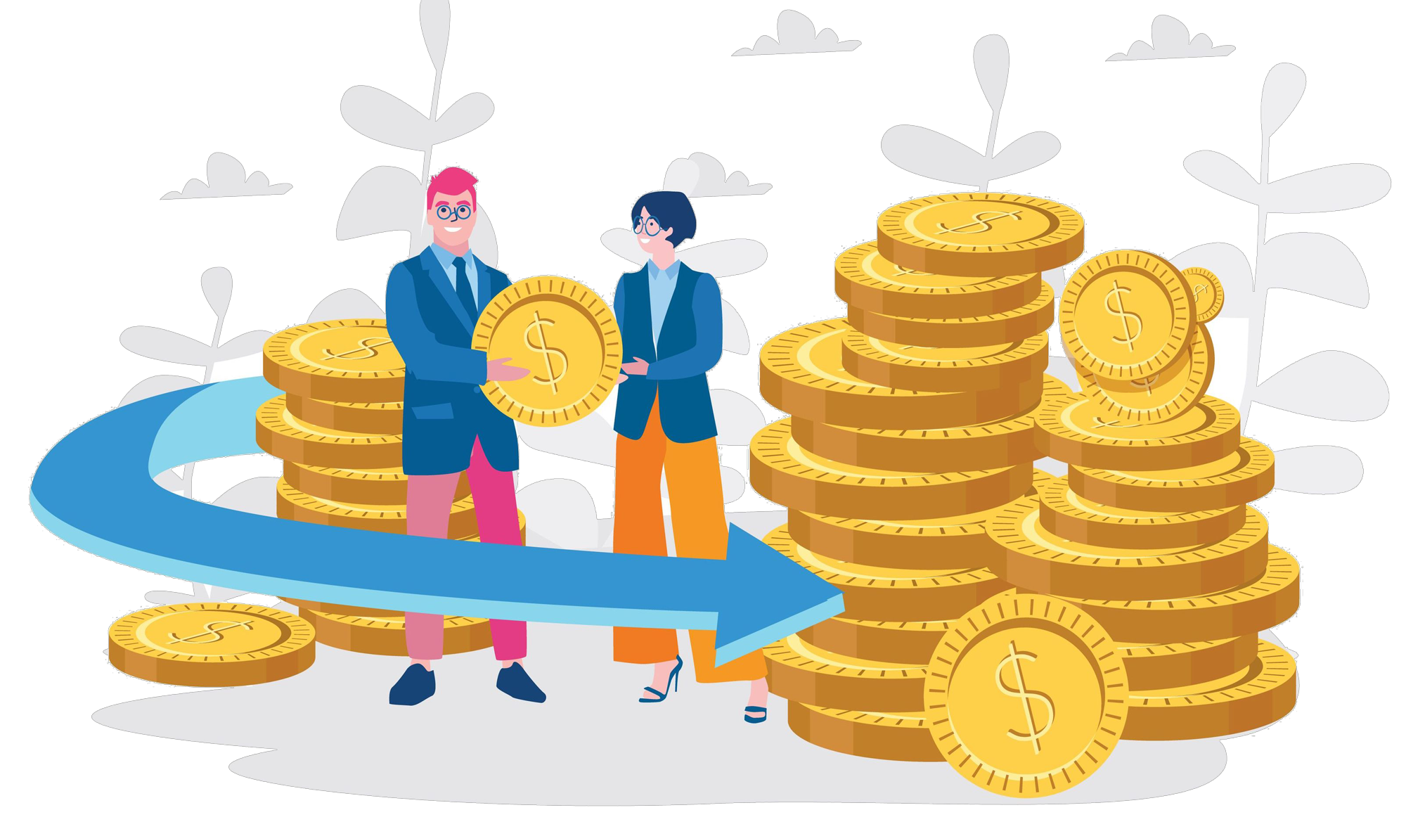 Money saving illustration 